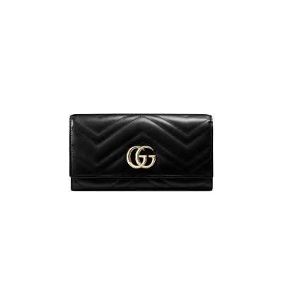 GUCCI GG MARMONT CONTINENTAL WALLET 443436 (19*10*3.5cm)